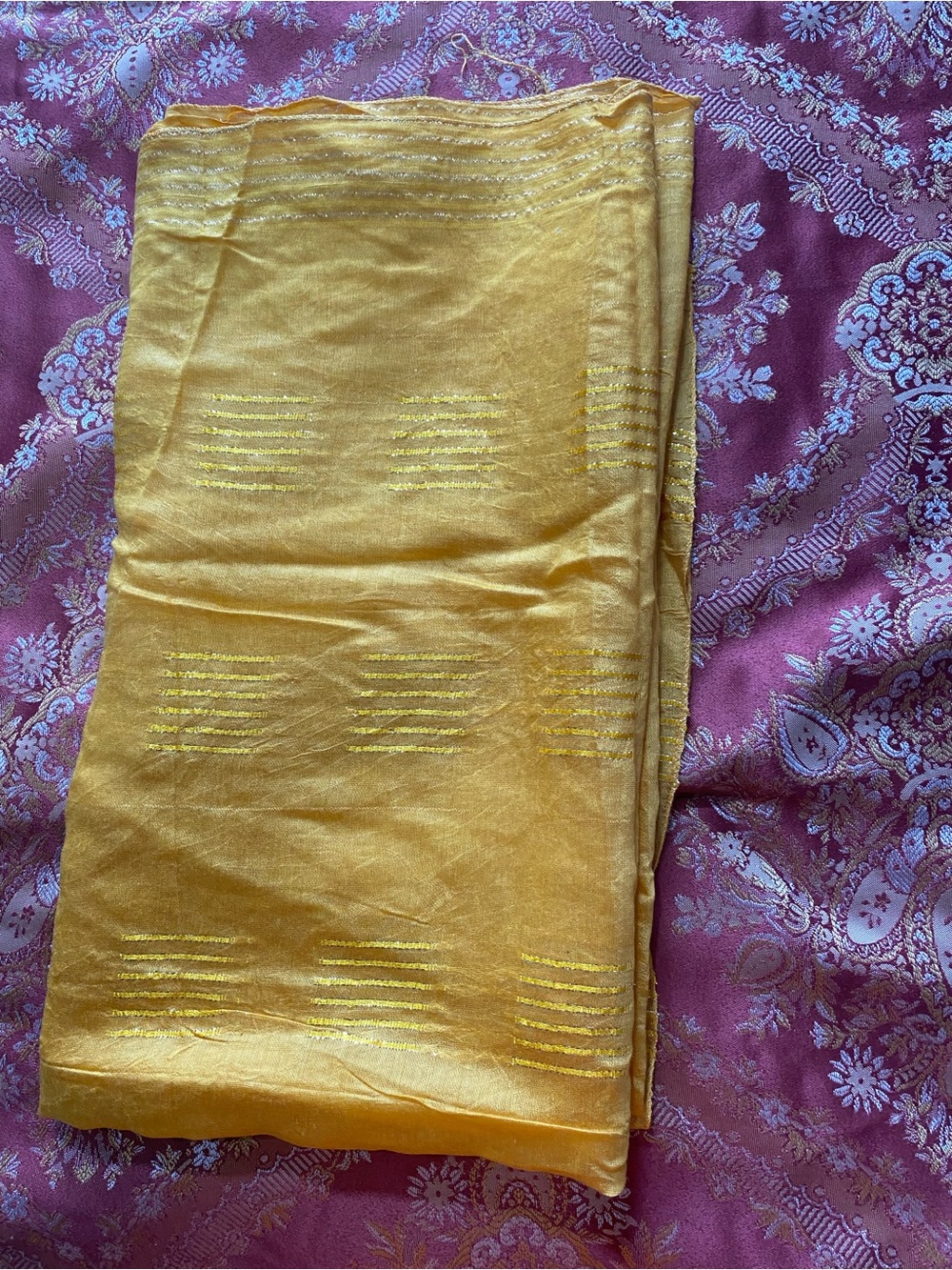 Lightweight Mustard Yellow Scarf Wrap - Women's Accessory - Picture 6 of 6